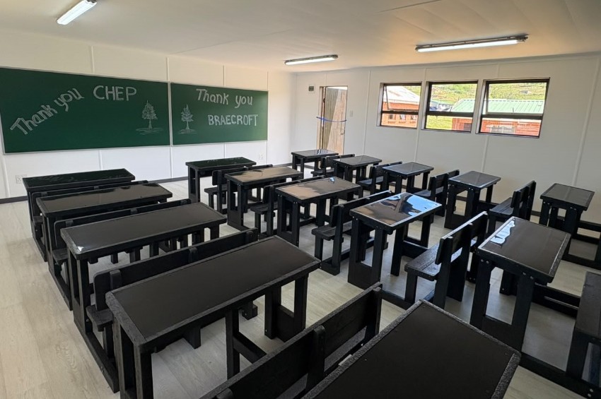 CHEP-led partnership builds classroom for Grade 1 learners in need