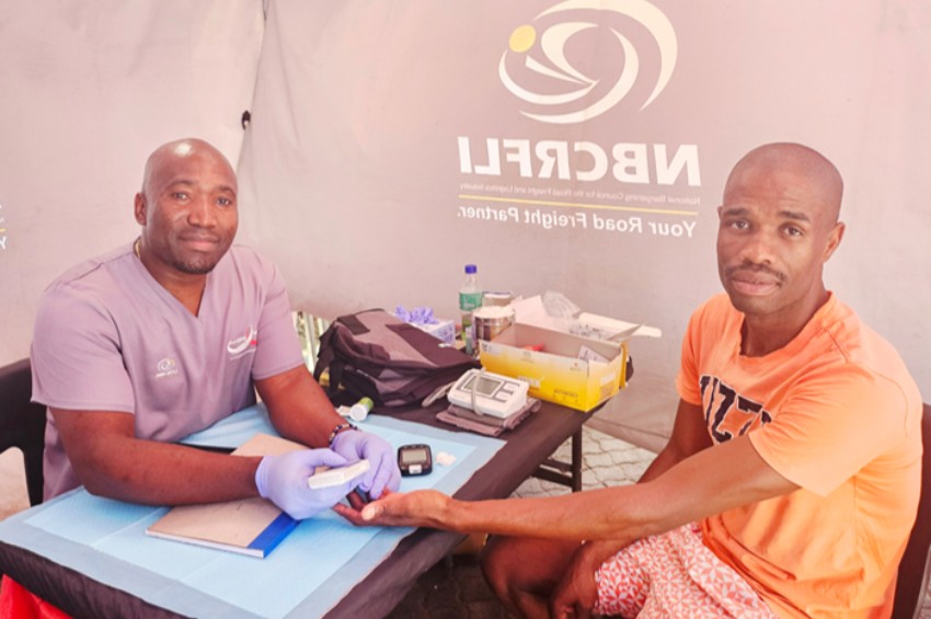 Free health screenings for truck drivers for Transport Month
