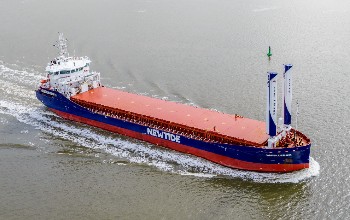 Cargo ships with wind propulsion technology achieve impressive results